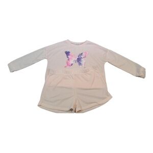 𝅺LOVE Fire 2 Piece Pink Butterfly Sleep Set Size XL